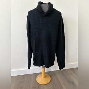 Vince Men's Charcoal Turtleneck Sweater